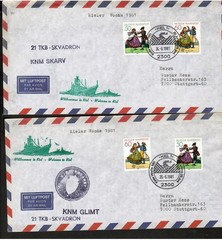 AV2 – “ KIELER WOCHE 1981 “ 10 COVERS WITH SEVERAL CANCELLATIONS