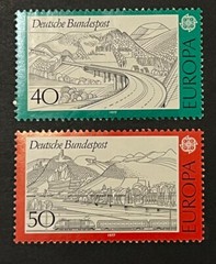 Travelstamps: 1977 Germany EUROPA Stamps Scott #1248-1249 Mi 934-935 Mint MNH OG