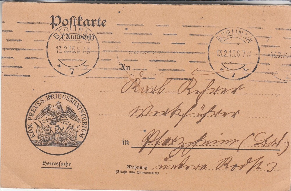 Cover Germany United Kingdom UK Letter Prisoner of War POW Berlin London