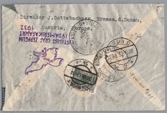 1932 Graf Zeppelin LZ 127 Austria to South American Flight Air Mail Cover S. 171