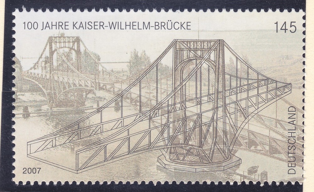 Germany 2453 MNH 2007 Kaiser Wilhelm Bridge – Wilhelmshaven Centennial