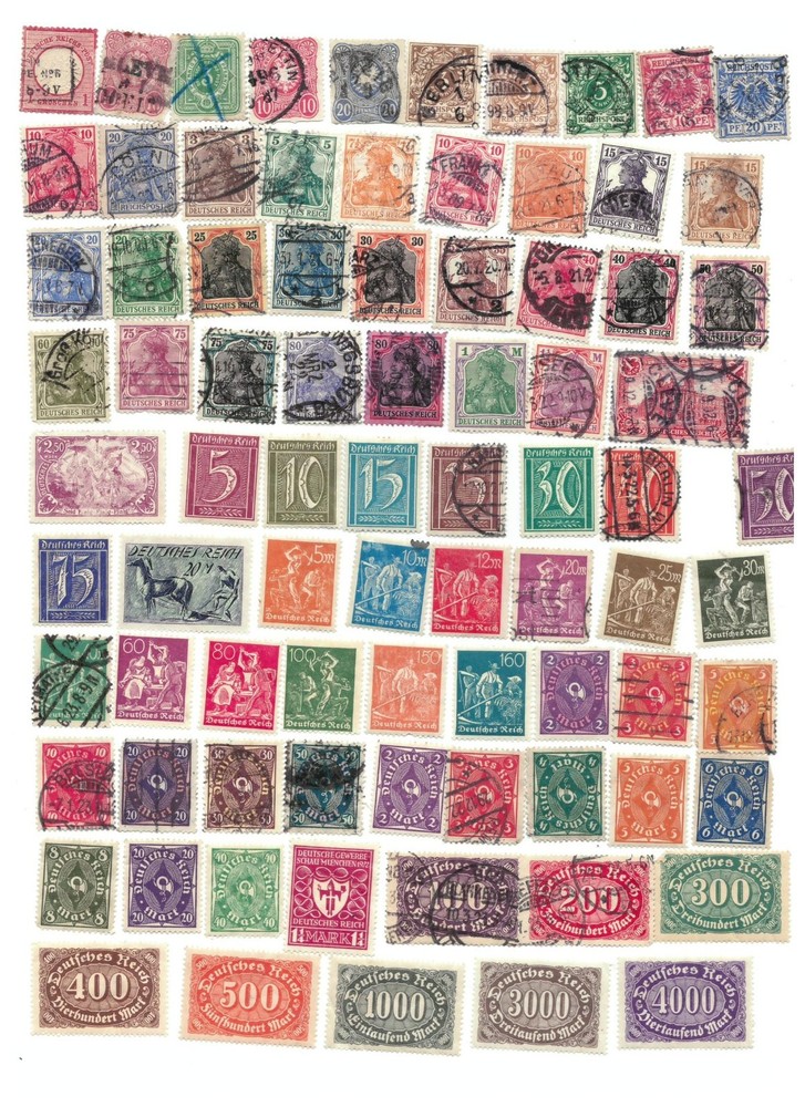 GER003 GERMANY Deutschland 908 different stamps *used/mint* awesome start-mix!