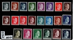 MNH Stamp set 22 Adolf Hitler stamps with varieties Germany 1941-1944 #2922