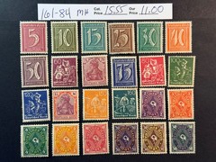 Germany # 161 – 184 MH 2024 Scott Catalogue Value $ 15.55