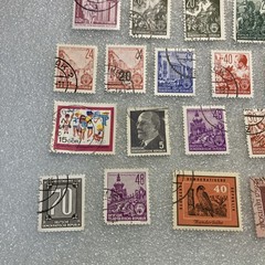 20 USED mixed varied Vtg. 1950-1990 DDR East Germany stamps; $1 Ships/A DEAL!