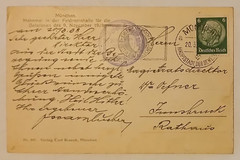 Post Card 1938 3rd Reich Munich Beerhall Putsch Memorial Monument Feldherrnhalle