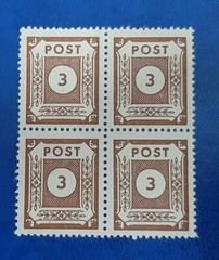 Germany Stamps Allied Occupation 4x 3 Pfennig 1945 Block SBZ Mi. Nr. 56 (19806)
