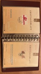 GERMANY FDS ETB 2001/24- 2001/49 27 FIRST DAY SHEETs W/ Binder Rare Set