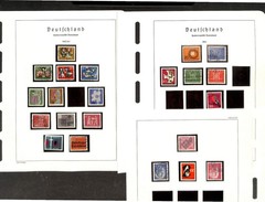 Germany Stamp Collection in Hingless Lighthouse Album Springback Binder 1954-76