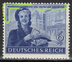 Germany MNH 1944 Mi 888-893 Sc B272-B277 808/B272 blurred, hard to read text **