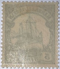 Travelstamps: 1901 GERMANY MARSHALL ISLANDS SC#14 Kaiser’s Yacht Mint UnWmk