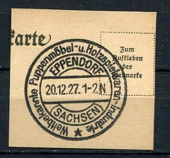 German Reich : Nice fancy cancel from 1927 – Eppendorf