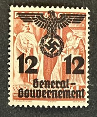 Travelstamps:Germany WWII Propaganda Stamp Poland Occupation Gen Gov’t 12gr