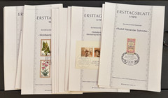 1978 German First Day Cover Stamps Lot of 16 ERSTTAGSBLATT Numbered