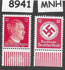 MNH stamps Hitler & party Symbol Third Reich era Germany 1941 & 1942 #8941