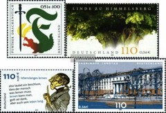FRG (FR.Germany) 2207,2208,2209,2213 used 2001 dragon bite, Nature,