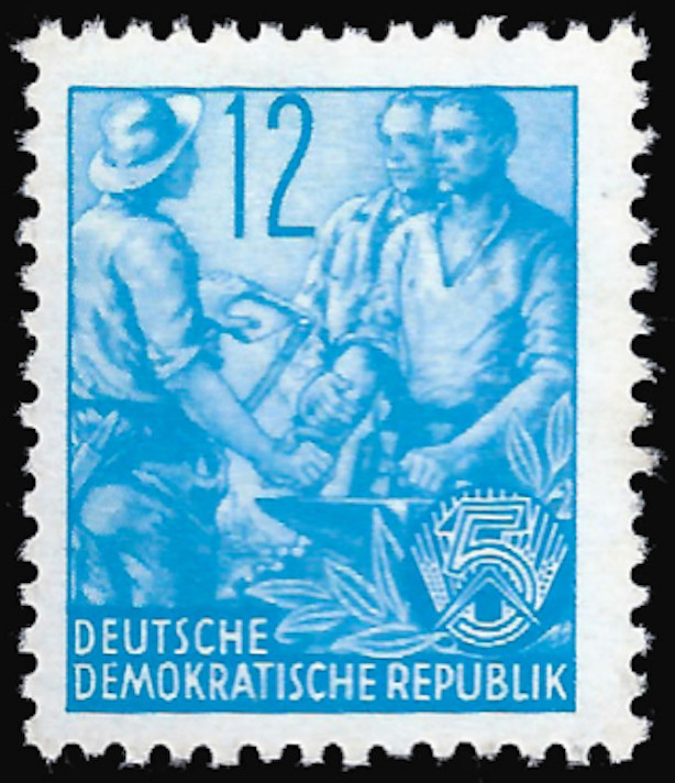 DDR #Mi0367XI MNH 1953 Five Year Plan Industrial Workers Agricultural [160]