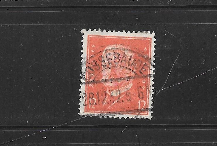 GERMANY GERMAN SC#373 1932 12PF HINDENBERG VERY FINE USED OLD VINTAGE STAMP