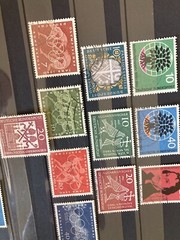 West Germany Bundespost 1959-1960 stamps 2 complete years used cat £110