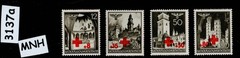 MNH Stamp set NB1 – NB4 Red cross 1940 German occupation Poland WWII #3137a