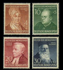 B327 to B330 GERMANY Semi-Postal PORTRAITS SET MNH $100 SEE PHOTOS Lot M-603