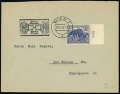 Austria German Occupation Vienna 1940 Hitler’s Birthday Special Postmark WWII