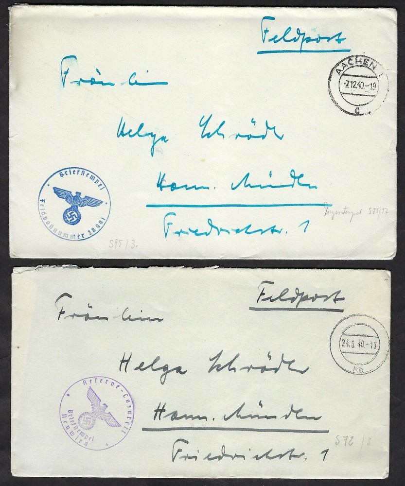 GERMANY 1940s WWII THREE COVERS COMMAND 29th INFANTRY DIVISON