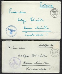 GERMANY 1940s WWII THREE COVERS COMMAND 29th INFANTRY DIVISON