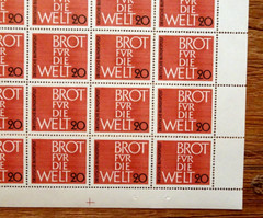 Bund Bogen No. 389 Bread for the World FN FRG 1962 Clean Mint