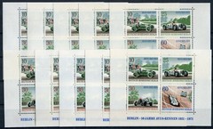 10 x Berlin Block No. 3 Postfrisch AVUS Race Car Automobile 397-400 MNH