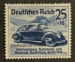 Travelstamps: 1939 Germany Berlin Semi-Postal Stamps Scott #B143 Race Car MOGH