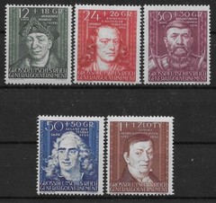 Germany, Gen. Govt. Cultural Figures Mi # 120-124 MH 1944 *
