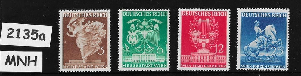 MNH Stamp set Sc 502-505 Third Reich Germany 1941 Vienna Spring Fair #2135a