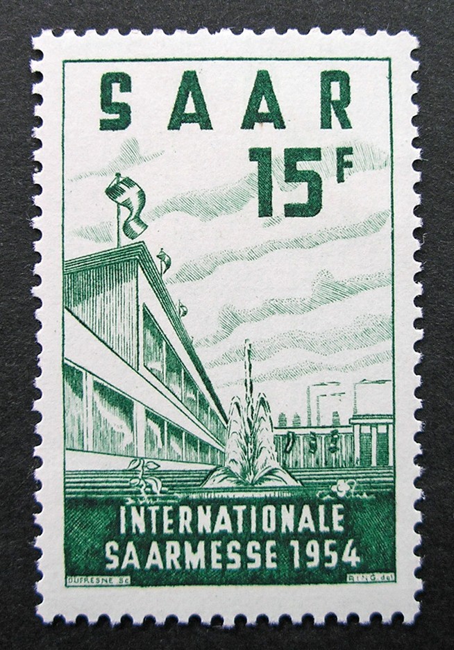 Saar Germany 1954 Scott #248 MNH OG Complete Set!