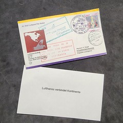 German Germany cover Air Mail Luftpost Lufthansa Frankfurt 1975