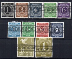 GERMANY USA BRITISCHE ZONE 1948 Sc.I-IXI Cv.5400 € MNH SIGNED