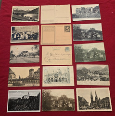 Lot of 15 Vintage German & European Postcards WWI WWII Third Reich 1900s=1940s