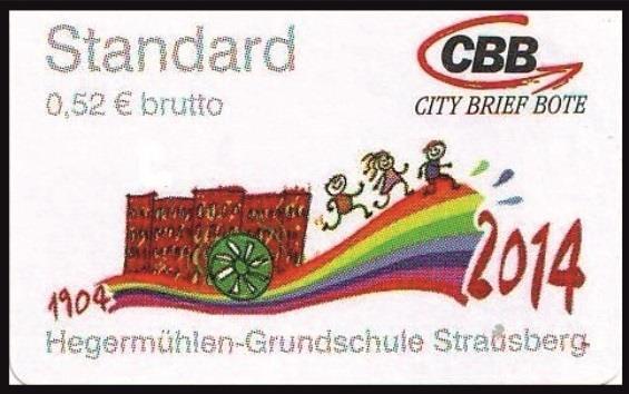 City Letter Carrier: „Hegermühlen Elementary School, Strausberg“, Set, Mint