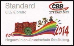 City Letter Carrier: „Hegermühlen Elementary School, Strausberg“, Set, Mint