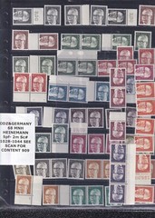ODZ&GERMANY 68 MNH HEINEMANN 5pf- 2m Sc# 1028-1044 SEE SCAN FOR CONTENT 909