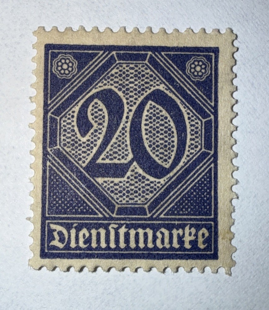 UPPER SILESIA Stamp – 1920 CGHS Overprint Error Misprint Official MLH