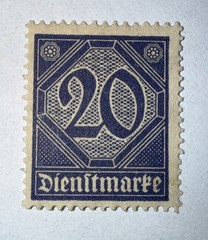 UPPER SILESIA Stamp – 1920 CGHS Overprint Error Misprint Official MLH