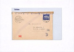 GERMANY WW2 Cover Berlin *DV* Perfin Newspaper OKW CENSOR Bern 1944 YV400