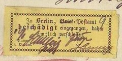 GERMANY in CHINA – PEKING 1901 REG Cover Yellow ARRIVED DAMAGED Label – RARITY!