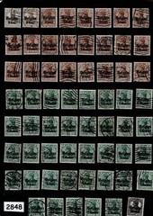 Bulk lot 150+ Stamps 1914-1918 WWI Belgium Belgien Germany Overprints #2848