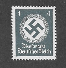 MNH stamp issue PF04 Sc O93 Third Reich Germany WWII party Official issue