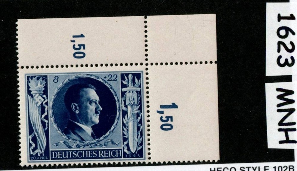 MNH stamp Sc B233 Adolf Hitler 1943 54th Birthday WWII Germany #1623