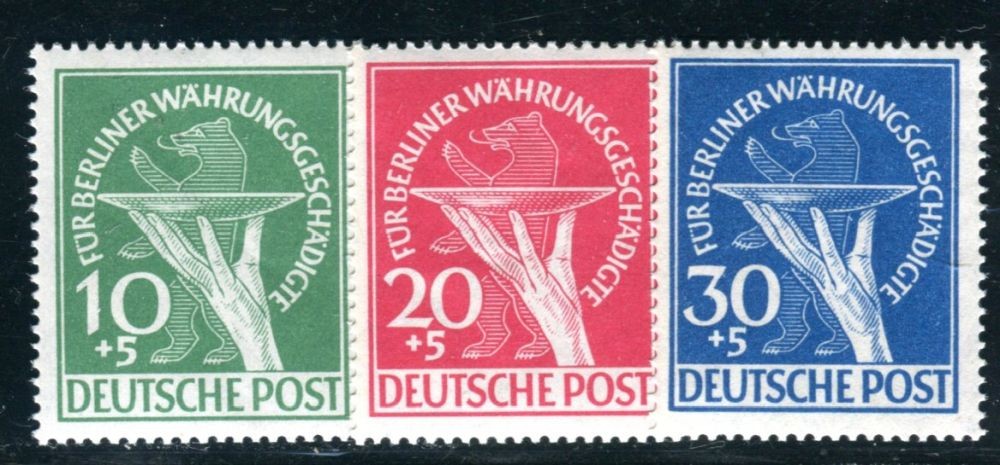 BERLIN 1949 68-70 ** MNH FLAWLESS SET signed SCHLEGEL BPP(06150