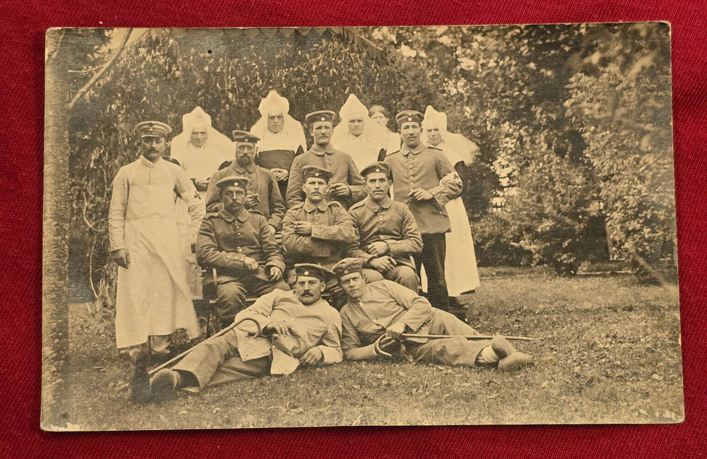 STRANGE ATTIRE! Imperial German Military soldiers w Hoods Robes Postcard WW1 WWI