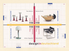 Germany – 1998 Sc. 2014, 20th Century German Design souvenir sheet MNH